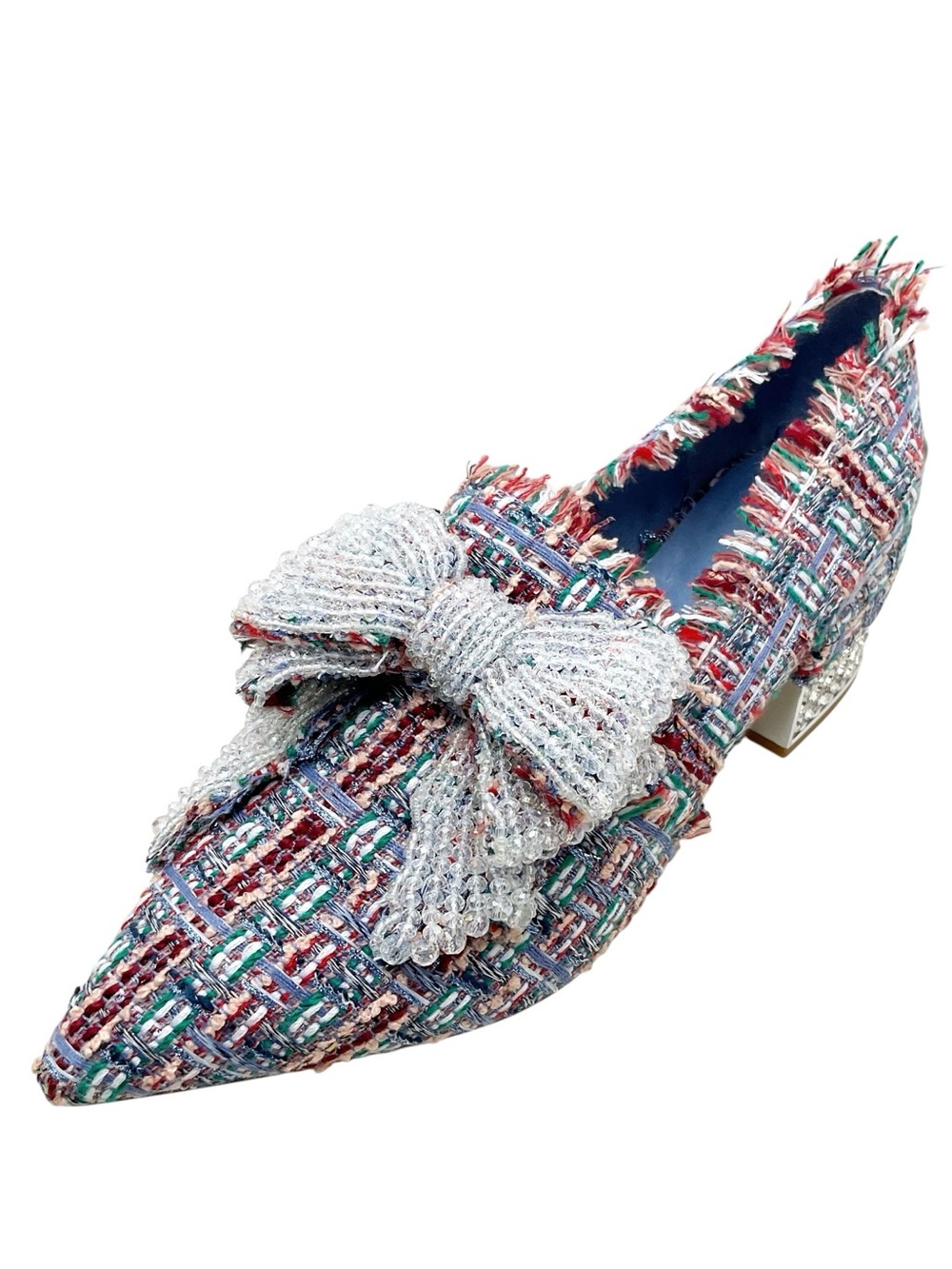 🆕{Jeffrey Campbell} Valensia Pumps in Blue Multi Tweed - Picture 15 of 16
